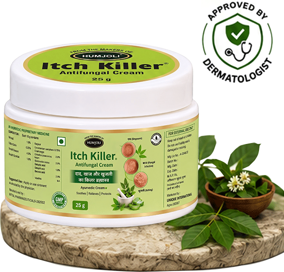 Itch Killer Antifungal Cream jar, dermatologist approved